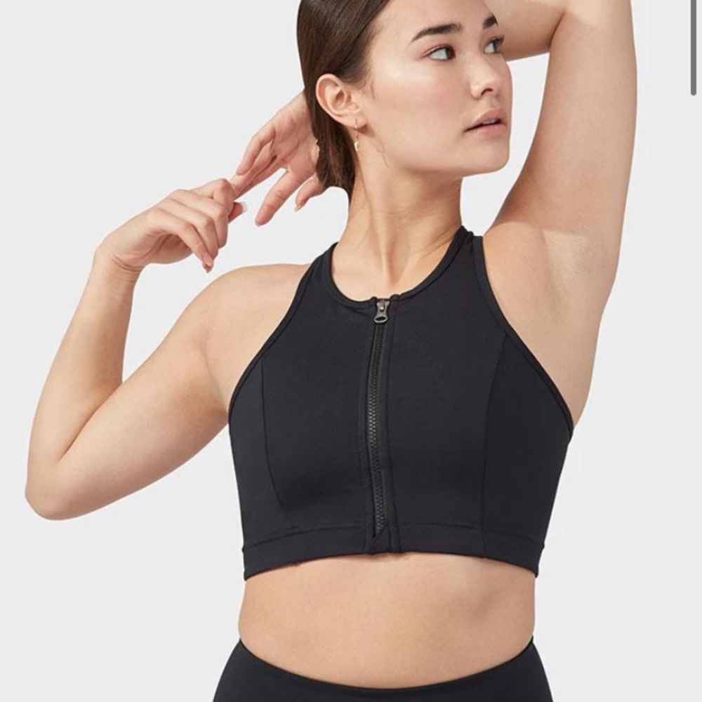 Manduka Black Yoga Bra; Sz large